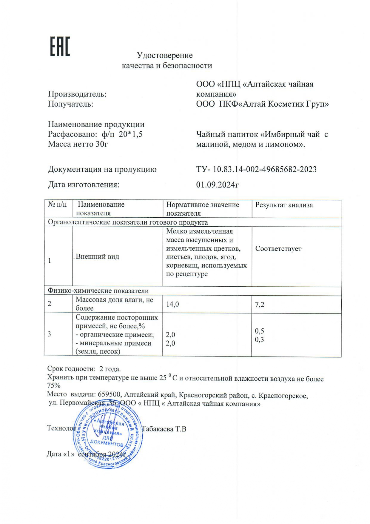 Паспорт №092024